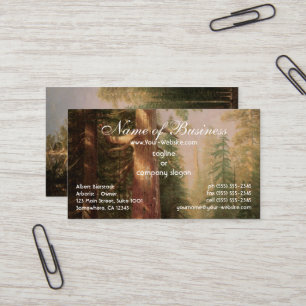 Great Trees, Mariposa Grove, California, Bierstadt Business Card