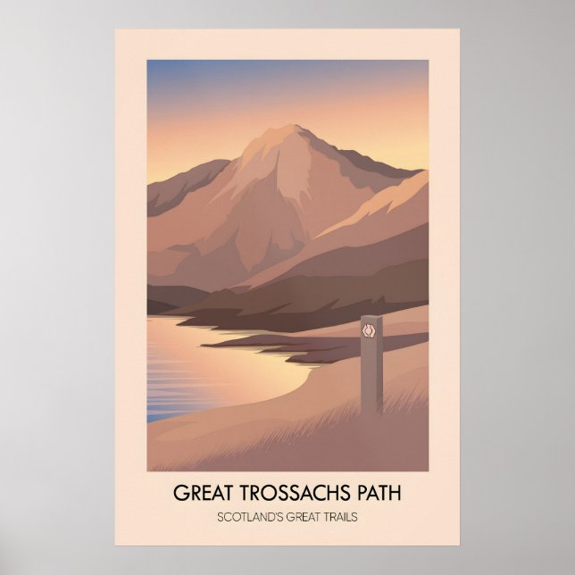 Great Trossachs Path Scotlands Great Trails Poster (Front)