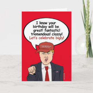 Great Trump Birthday Card - Let's Celebrate Bigly