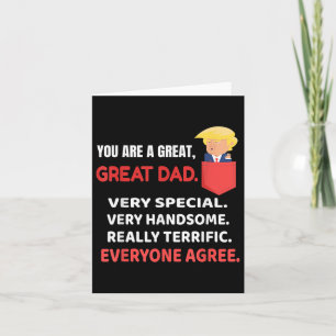 Great Trump In Pocket Fathers Day Great Dad Gift Card