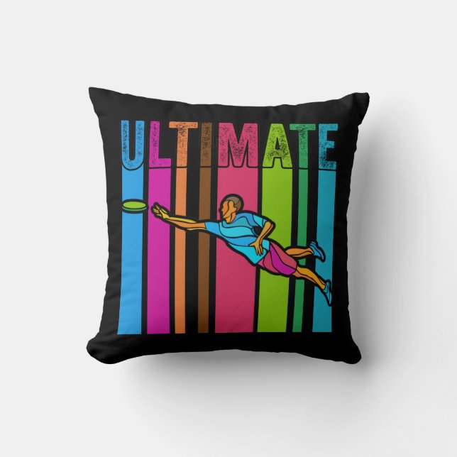 Great Ultimate Frisbee Motif Gift Cushion (Front)