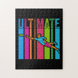 Great Ultimate Frisbee Motif Gift Jigsaw Puzzle
