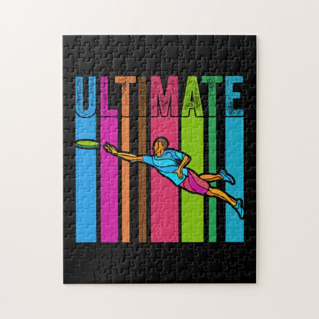 Great Ultimate Frisbee Motif Gift Jigsaw Puzzle (Vertical)