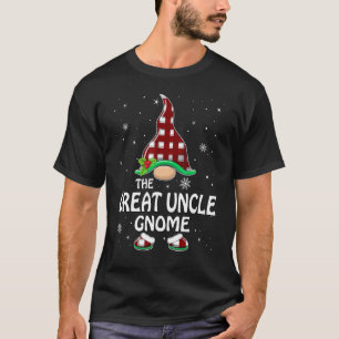 Great uncle Gnome Buffalo Plaid Matching Family Ch T-Shirt