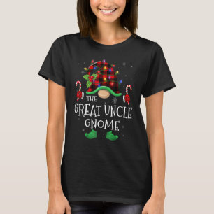 Great uncle Gnome Buffalo Plaid Matching Family Ch T-Shirt