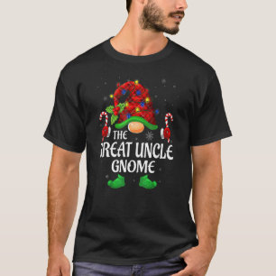 Great Uncle Gnome Buffalo Red Plaid Family Christm T-Shirt