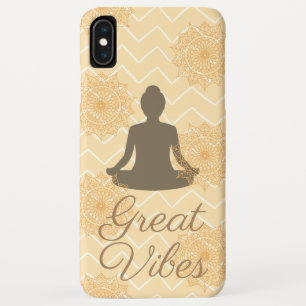 Great Vibes Sitting Lotus Pose Case-Mate iPhone Case