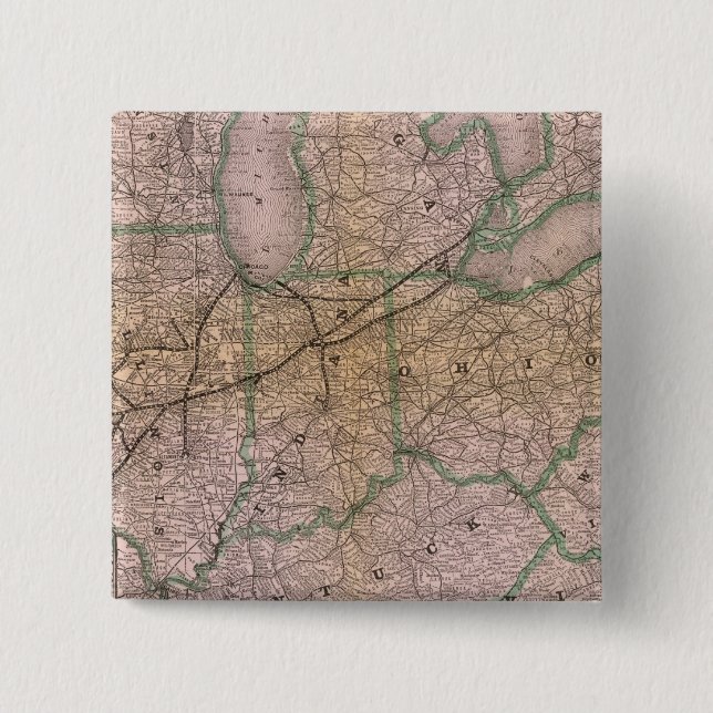 Great Wabash System 15 Cm Square Badge (Front)