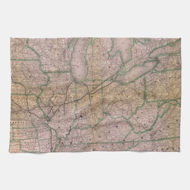 Great Wabash System Tea Towel (Horizontal)