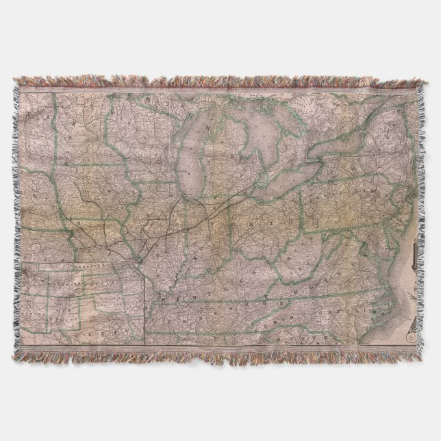 Great Wabash System Throw Blanket (Front)