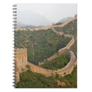 Great Wall of China at Jinshanling, China, Asia Spiral Notebook