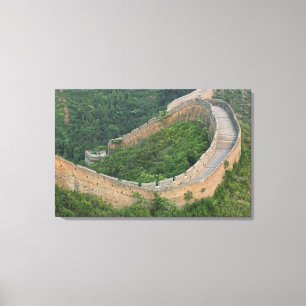Great Wall of China at Jinshanling, China. Canvas Print