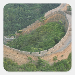 Great Wall of China at Jinshanling, China. Square Sticker