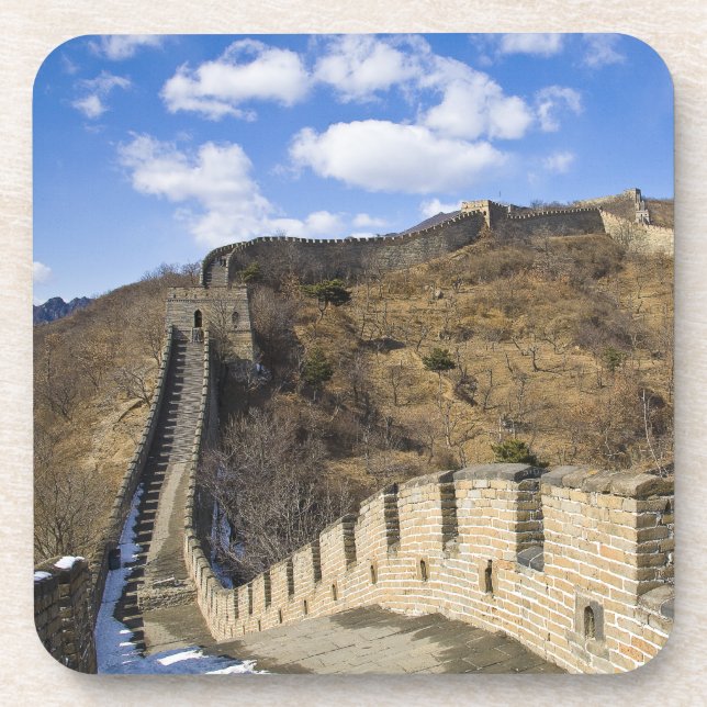 Great Wall of China City Hard Plastic Coaster (Front)