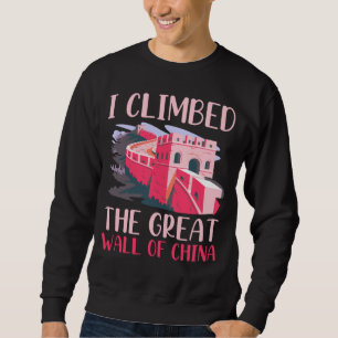 Great Wall Of China Climber and Hiker Sweatshirt