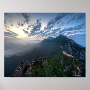 Great Wall of China, JianKou unrestored section. 8 Poster