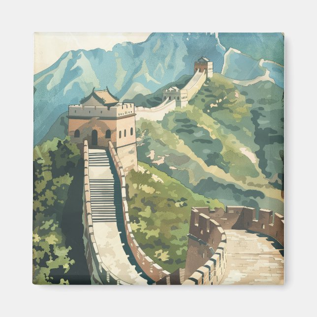 Great wall of China Magnet (Front)