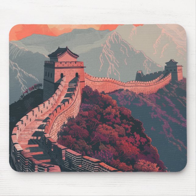 Great wall of China Mouse Pad (Front)