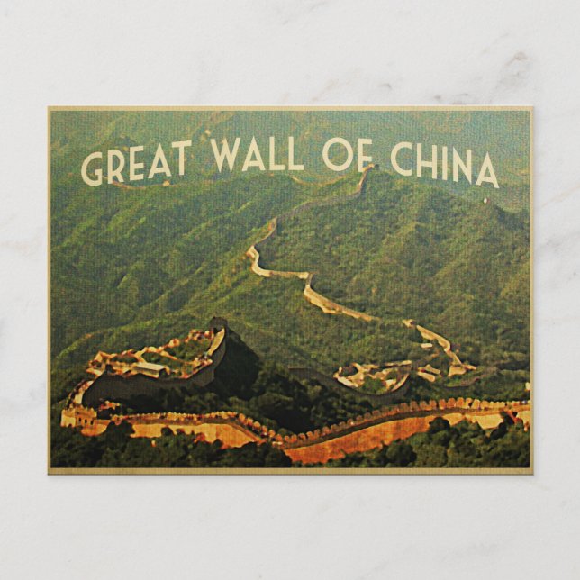 Great Wall Of China Postcard (Front)