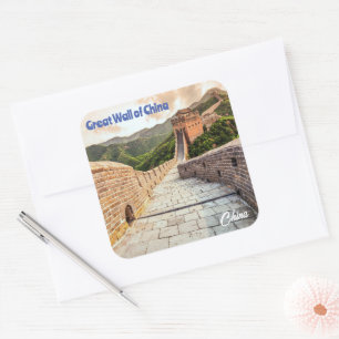 Great Wall of China Square Sticker