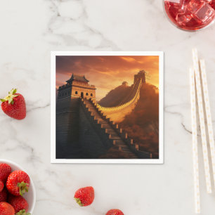 Great Wall of China Sunset – Majestic Napkin
