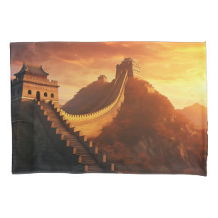 Great Wall of China Sunset – Majestic Pillowcase