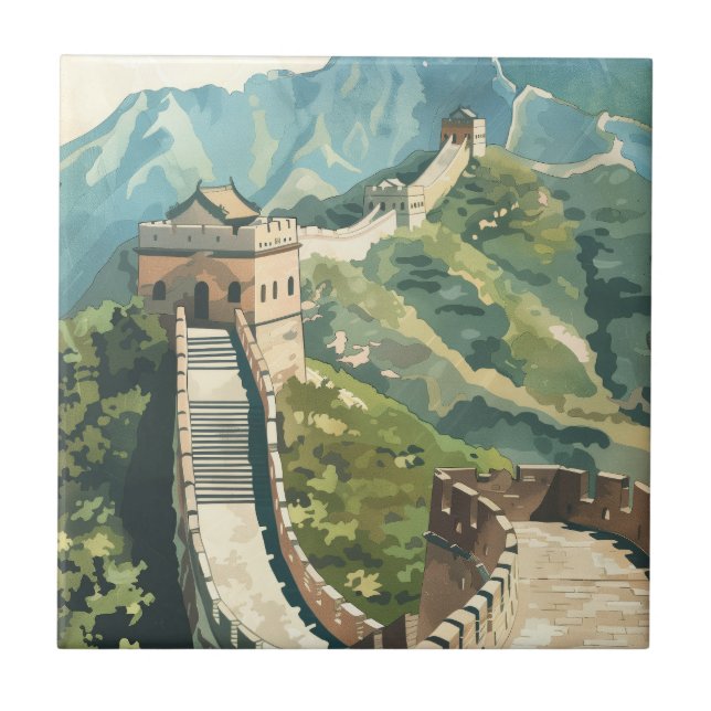 Great wall of China Tile (Front)