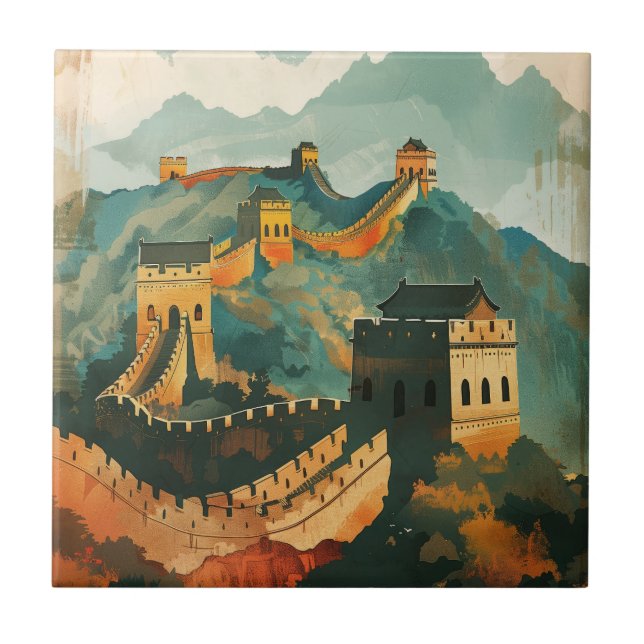 Great wall of China Tile (Front)