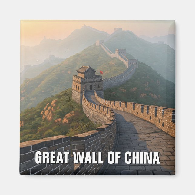 Great Wall of China Travel Magnet (Front)
