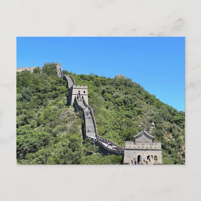 Great Wall of China Winding Up Mountain Postcard (Front)