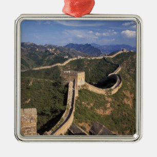 Great Wall winding through the mountain, Metal Tree Decoration