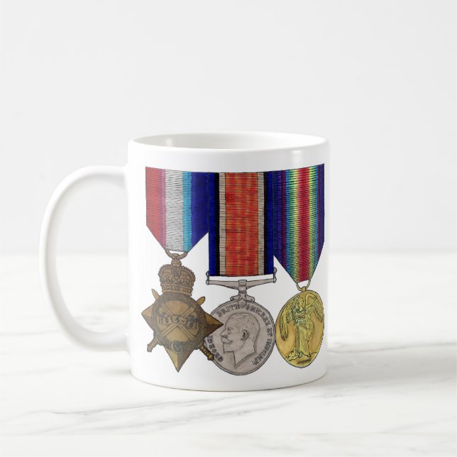 Great War Medal Trio Mug (Left)