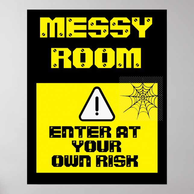 Great Warning Sign ENTER AT YOUR OWN RISK  (Front)