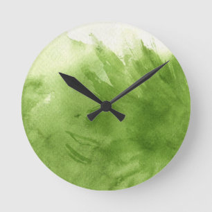 great watercolor background - watercolor paints 2 round clock