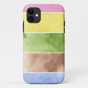 great watercolor background - watercolor paints iPhone 11 case