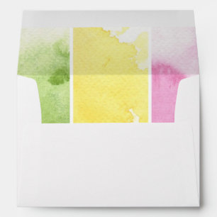 great watercolor background - watercolor paints envelope