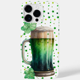GREAT WATERCOLOR IRISH GREEN BEER Case-Mate iPhone 14 PRO MAX CASE
