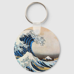 Great Wave, Hokusai, Ukiyo-e Key Ring