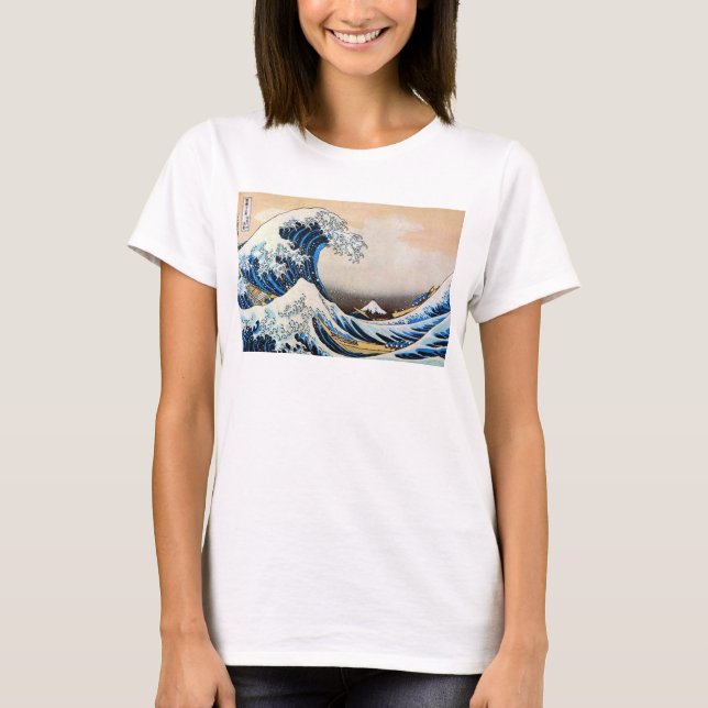 Great Wave, Hokusai, Ukiyo-e T-Shirt (Front)
