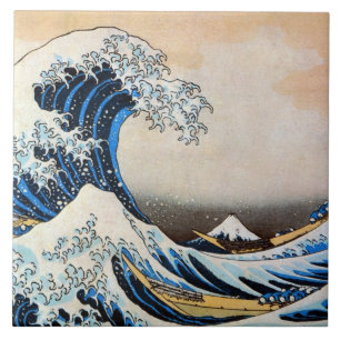 Great Wave, Hokusai, Ukiyo-e Tile