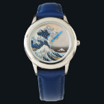 Great Wave, Hokusai, Ukiyo-e Watch<br><div class="desc">Katsushika Hokusai (October or November 1760 – May 10, 1849)was a Japanese artist,  ukiyo-e painter and printmaker of the Edo period. In his time, he was Japan's leading expert on Chinese painting. Born in Edo (now Tokyo),  Hokusai is best-known as author of the woodblock print series Thirty-six Views of Mount Fuji ( Fugaku Sanjūroku-kei c. 1831) which includes the internationally recognised print,  The Great Wave off Kanagawa, created during the 1820s....</div>