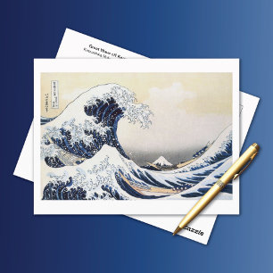 Great Wave Kanagawa Hokusai Postcard