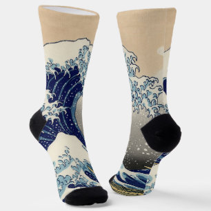 Great Wave Kanagawa Japanese Painting Socks