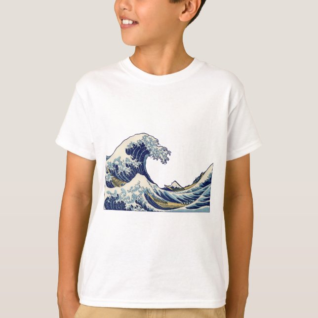 Great Wave Kanagawa Japanese Painting T-Shirt (Front)