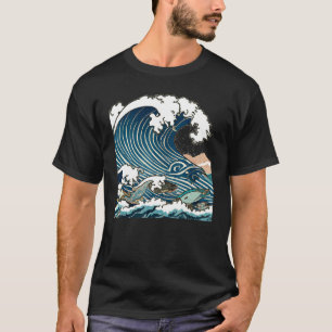 Great Wave Of Kanagawa Japanese Ukiyo e Men Women T-Shirt