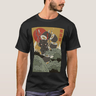 Great wave of kanagawa Sushi Dragon Edo Period T-Shirt