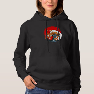 Great Wave Of Shiba Inu Dog Japanese Akita Kanagaw Hoodie