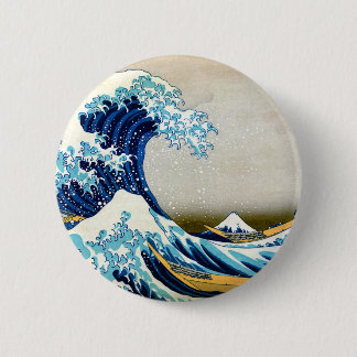 Great Wave off Kanagawa 6 Cm Round Badge