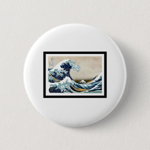 Great Wave off Kanagawa 6 Cm Round Badge