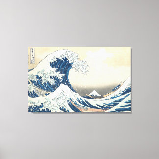 Great Wave off Kanagawa by Hokusai circa 1831 Canvas Print
